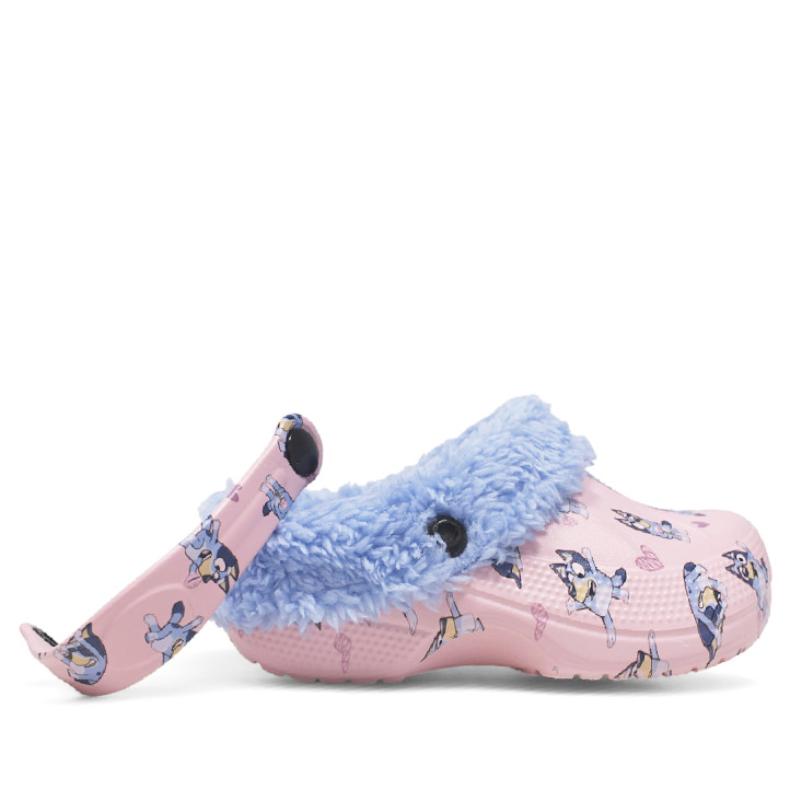 Zapatillas casa Cerda rosas y lilas de bluey estilo zueco con borreguito - Querol online