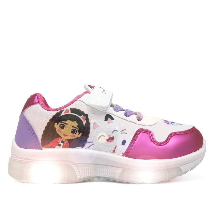 Zapatillas deporte Cerda rosas y lilas de gabby's dollhouse con luces - Querol online