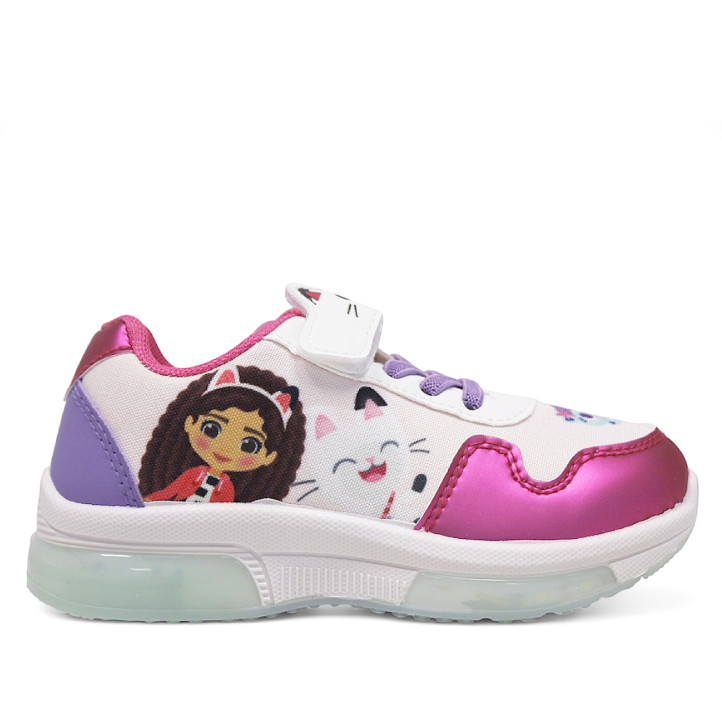 Zapatillas deporte Cerda rosas y lilas de gabby's dollhouse con luces - Querol online
