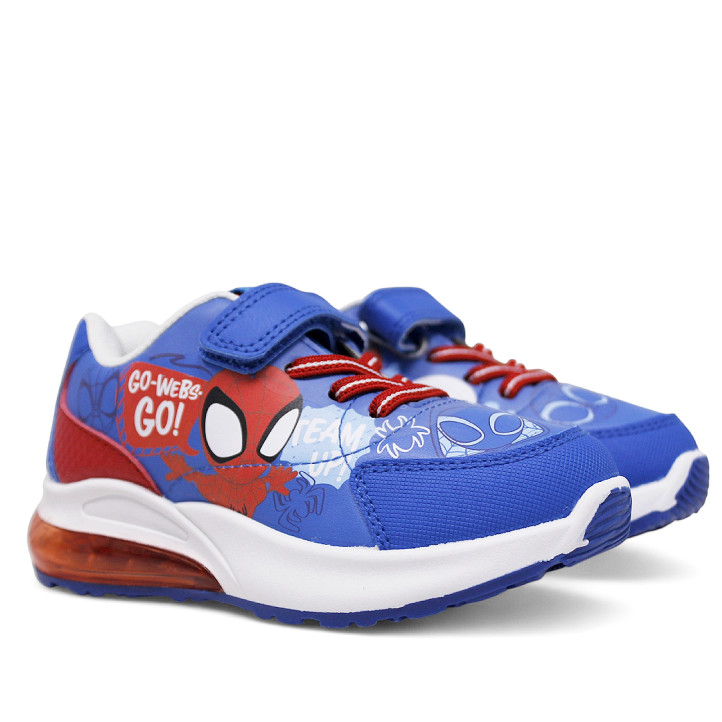 Zapatillas deporte Cerda rojas y azules de spidey con luces - Querol online