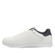 Zapatos sport GAS blancas y negras con pespunte negro en el lateral y panel trasero - Querol online