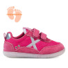 Zapatillas deporte Munich baby koda 16 fucsia con detalles plateados respetuosas