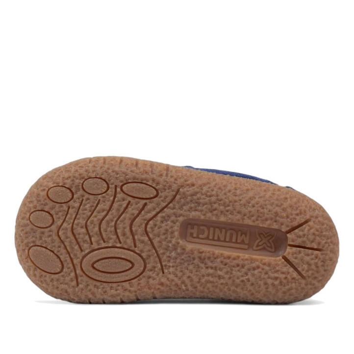 Sabatilles esport Munich baby koda 19 blau marí amb detalls vermells respectuoses - Querol online