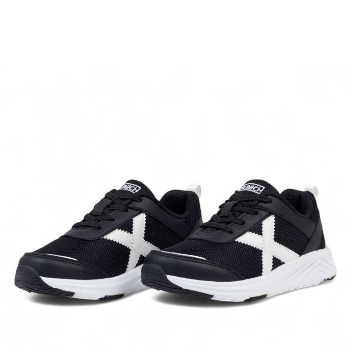 Zapatillas deporte Munich fun kid 02 negras y blancas - Querol online