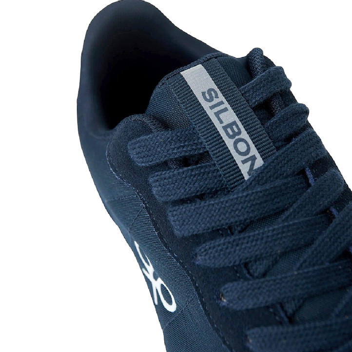 Zapatillas deportivas Silbon running clásica azul marino con detalles blancos - Querol online