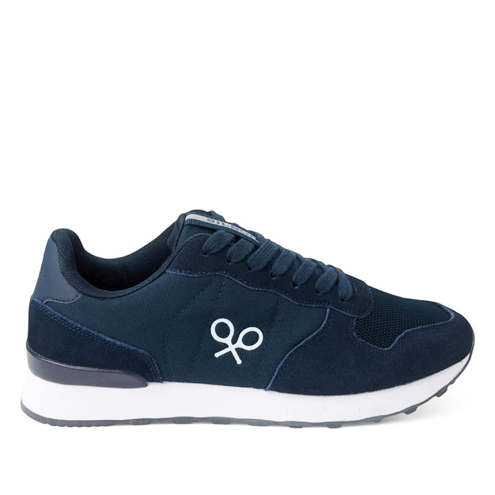 Zapatillas deportivas Silbon running clásica azul marino con detalles blancos - Querol online