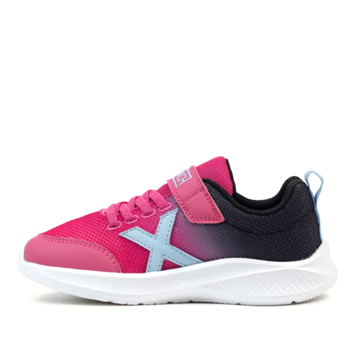Zapatillas deporte Munich mini leta 05 rosas con degradado negro - Querol online