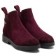 BOTINES DE PIEL BURDEOS CON ELÁSTICOS ANNA PORRONET - Querol online