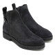 BOTINES DE PIEL CARBON CON ELÁSTICOS ANNA PORRONET - Querol online