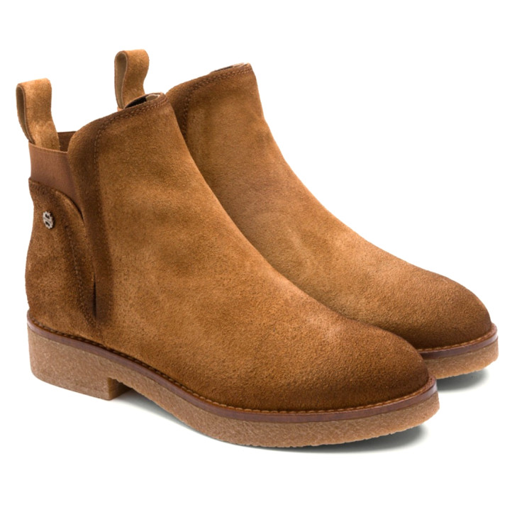 BOTINES DE PIEL CUERO CON ELÁSTICOS ANNA PORRONET - Querol online
