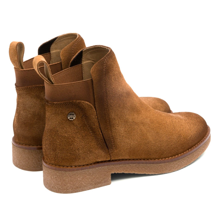 BOTINES DE PIEL CUERO CON ELÁSTICOS ANNA PORRONET - Querol online