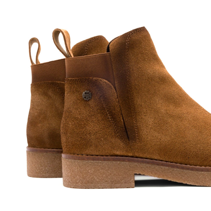 BOTINES DE PIEL CUERO CON ELÁSTICOS ANNA PORRONET - Querol online