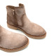BOTINES DE PIEL ARENA CON CREMALLERA ADELE PORRONET - Querol online