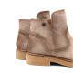 BOTINES DE PIEL ARENA CON CREMALLERA ADELE PORRONET - Querol online
