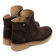 BOTINES DE PIEL MOKA CON CREMALLERA ADELE PORRONET - Querol online