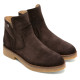 BOTINES DE PIEL MOKA CON CREMALLERA ADELE PORRONET - Querol online