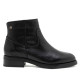 BOTINES DE PIEL NEGROS CON CREMALLERA BÁRBARA PORRONET - Querol online