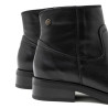 BOTINES DE PIEL NEGROS CON CREMALLERA BÁRBARA PORRONET