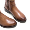 BOTINES DE PIEL TAUPE CON CREMALLERA BÁRBARA PORRONET