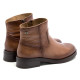 BOTINES DE PIEL TAUPE CON CREMALLERA BÁRBARA PORRONET - Querol online