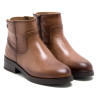BOTINES DE PIEL TAUPE CON CREMALLERA BÁRBARA PORRONET