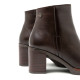 BOTINES DE PIEL DE TACÓN MOKA RANIA PORRONET - Querol online
