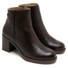 BOTINES DE PIEL DE TACÓN MOKA RANIA PORRONET