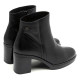 BOTINES DE PIEL DE TACÓN NEGRO RANIA PORRONET - Querol online