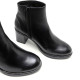 BOTINES DE PIEL DE TACÓN NEGRO RANIA PORRONET - Querol online