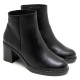 BOTINES DE PIEL DE TACÓN NEGRO RANIA PORRONET - Querol online
