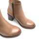 BOTINES DE PIEL DE TACÓN TAUPE RANIA PORRONET - Querol online