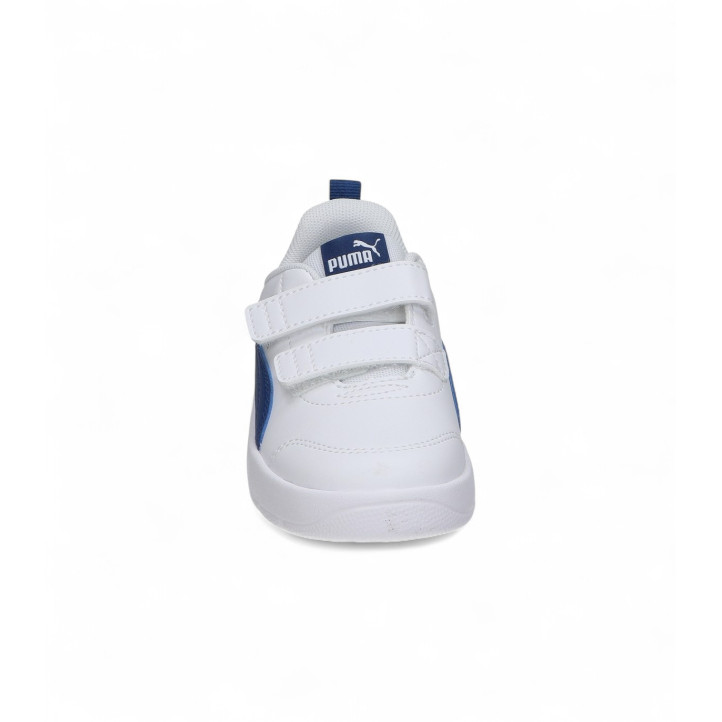 Zapatillas deporte Puma courtflex blancas y azules - Querol online