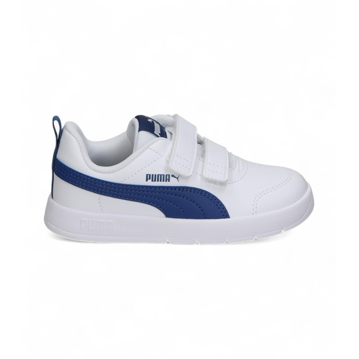 Zapatillas deporte Puma courtflex blancas y azules - Querol online