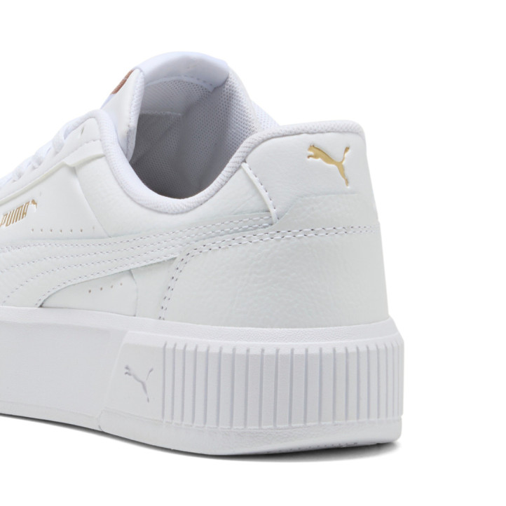 Zapatillas urban Puma carina mia blancas con detalles dorados mujer - Querol online