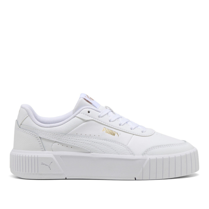 Zapatillas urban Puma carina mia blancas con detalles dorados mujer - Querol online
