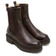 BOTINES DE PIEL MOKA CON ELÁSTICOS CAROL PORRONET - Querol online