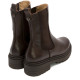 BOTINES DE PIEL MOKA CON ELÁSTICOS CAROL PORRONET - Querol online