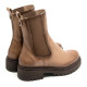 BOTINES DE PIEL TAUPE CON ELÁSTICOS CAROL PORRONET - Querol online