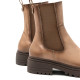 BOTINES DE PIEL TAUPE CON ELÁSTICOS CAROL PORRONET - Querol online