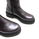 BOTINES DE PIEL METALIZADA MOKA CON CREMALLERA CINTIA PORRONET - Querol online