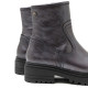 BOTINES DE PIEL METALIZADA MOKA CON CREMALLERA CINTIA PORRONET - Querol online