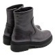 BOTINES DE PIEL METALIZADA MOKA CON CREMALLERA CINTIA PORRONET - Querol online