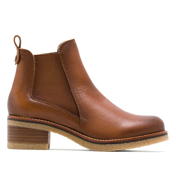 BOTINES DE PIEL CUERO CON ELÁSTICOS DAFNE PORRONET - Querol online