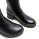 BOTINES DE PIEL NEGRO CON CREMALLERA DELIA PORRONET - Querol online