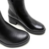 BOTINES DE PIEL NEGRO CON CREMALLERA DELIA PORRONET