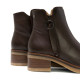 BOTINES DE PIEL MOKA CON CREMALLERA DELIA PORRONET - Querol online