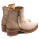 BOTINES DE PIEL ARENA CON CREMALLERA DIANA PORRONET - Querol online