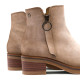 BOTINES DE PIEL ARENA CON CREMALLERA DIANA PORRONET - Querol online