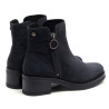 BOTINES DE PIEL CARBÓN CON CREMALLERA DIANA PORRONET