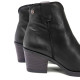 BOTINES COWBOY DE PIEL NEGRO CON CREMALLERA FRIDA PORRONET - Querol online